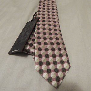 Strellson Necktie Pure Silk Purple/Green Pattern